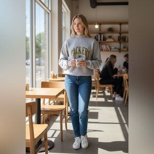 Green Bay Packers mock neck sweatshirt M/L